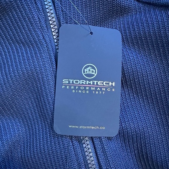 NWT Stormtech Performance Navy Full Zip Ribbed Vest Large - Picture 7 of 9